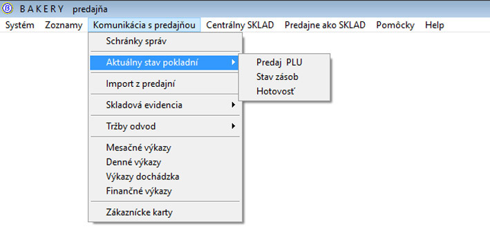 Komunikácia v SW Centrála s prostredím